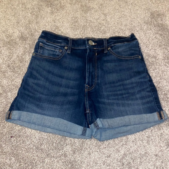 Express Pants - Express MIDI High Rise Denim Jean Shorts Size 4